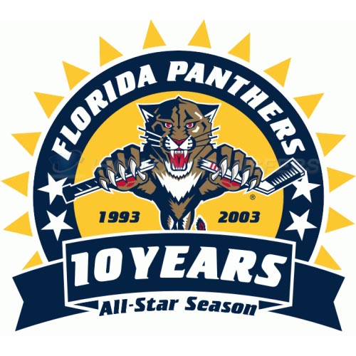 Florida Panthers Iron-on Stickers (Heat Transfers)NO.165